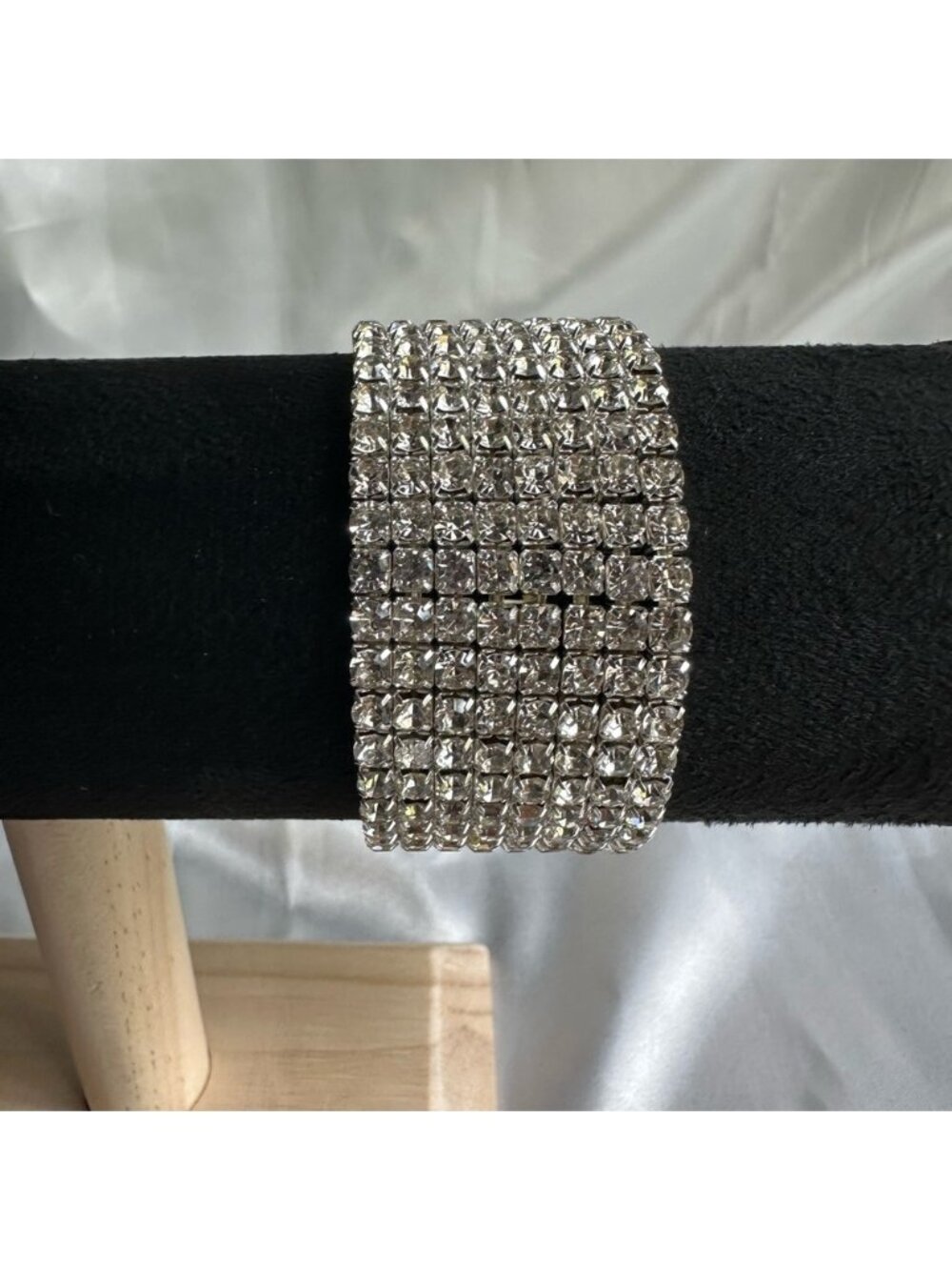 Tennis diamond Silver Crystal Bracelet